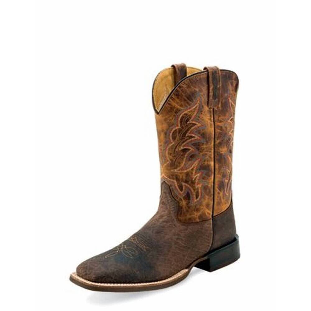 NEW OLD WEST men's bull hide value boot in brown oiled